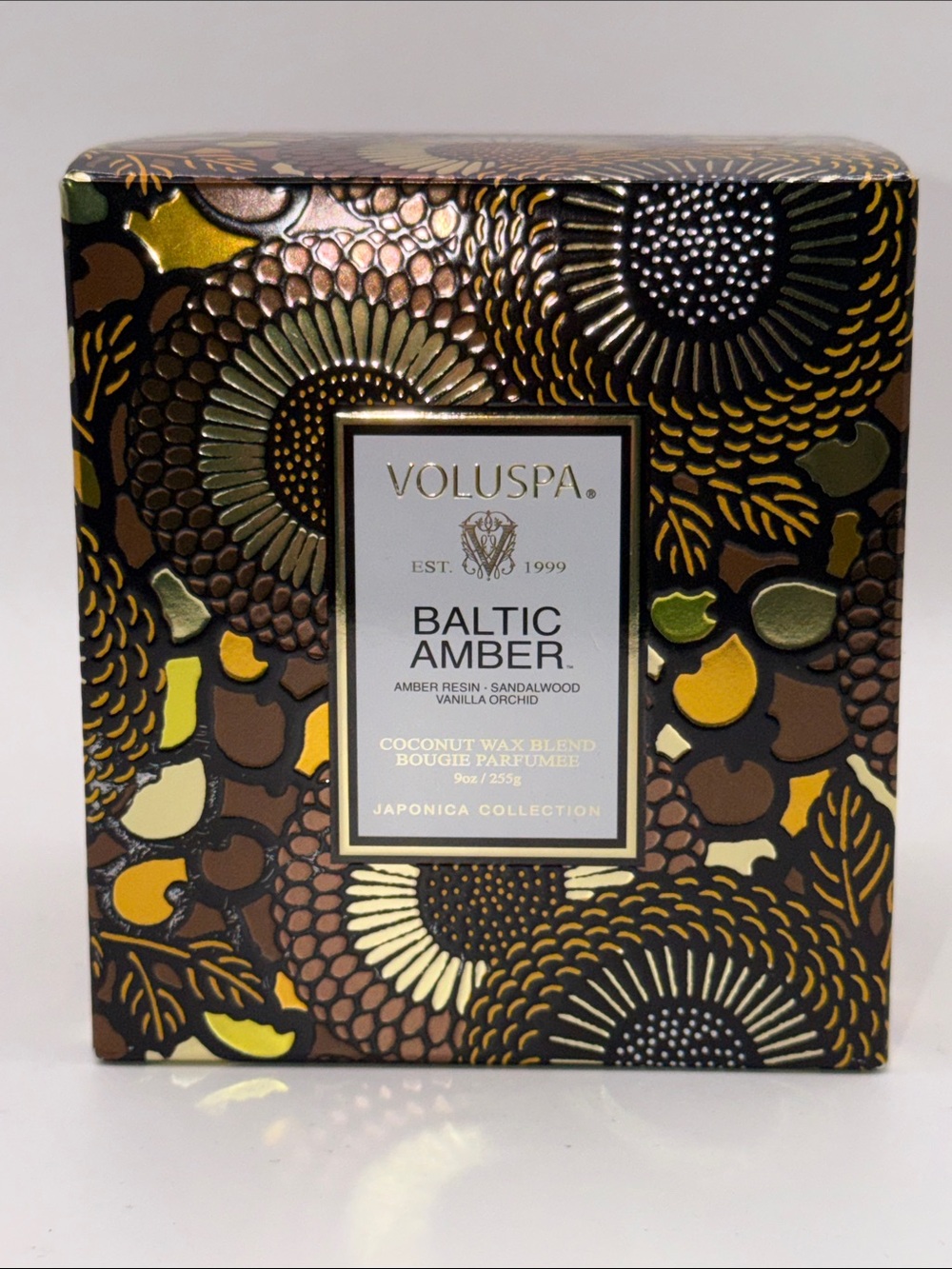 Voluspa Baltic Amber Candle FULL SIZE 9 Oz. From Japonica Collection! NEW IN BOX - Picture 8 of 10